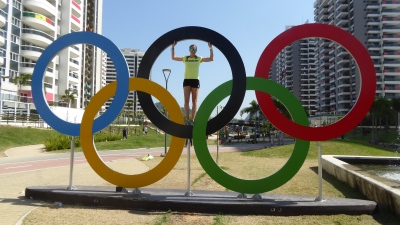 Daniela Ferenz und die olympischen Ringe